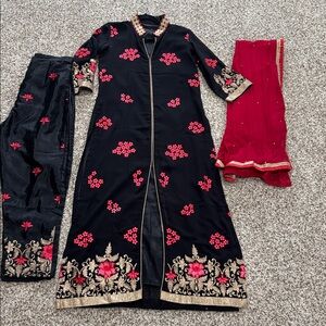 New 3 piece kurta pant dupatta set Indian Pakistani salwar kurta